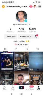 Conta do tiktok com 4.7k de seguidores