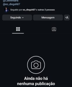 Conta de Instagram 540 Seguidores