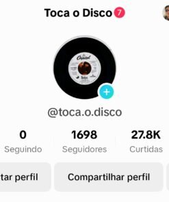 Perfil do TikTok com +1700 Seguidores