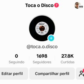 Perfil do TikTok com +1700 Seguidores