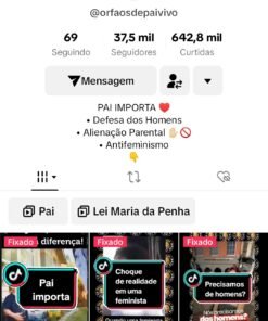 Conta monetizada redpill TikTok 37.5K Seguidores