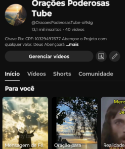 Canal com 13k de inscritos