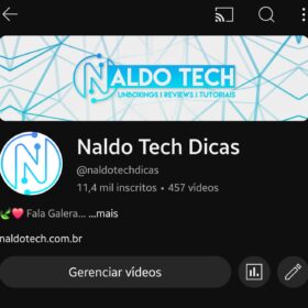 Canal Naldo Tech dicas 11.4K subscribers ‧