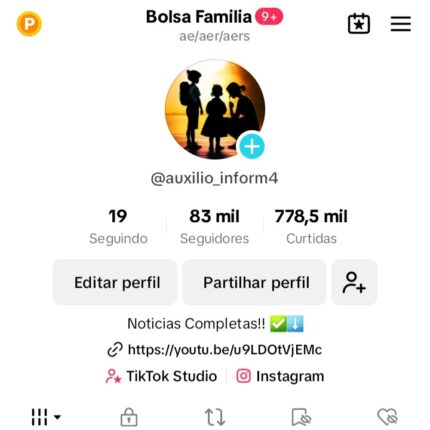 Vende-se conta do tiktok monetizada com 83k de seguidores