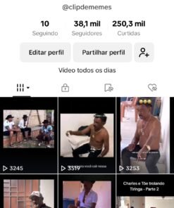 Conta do tiktok monetizada com mais de 38 mil seguidores!