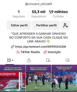 Vendo conta Tiktok com 55k de seguidores com bom engajamento