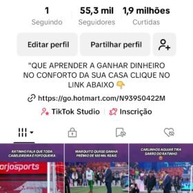 Vendo conta Tiktok com 55k de seguidores com bom engajamento