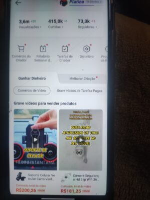 Conta do Kwai com verificado 73.3k de seguidores - Imagem 2