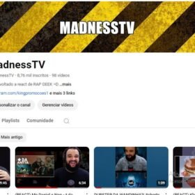 CANAL DE REACT - 8700 INSCRITOS( NÃO MONETIZADO)