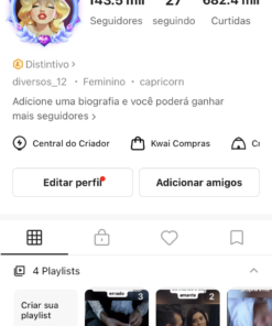 Conta kwai 143.5mil seguidores