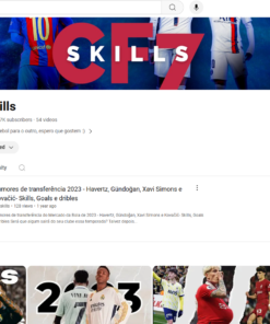 Canal de Youtube no Nicho de Futebol Com Mais de 5K de Inscritos