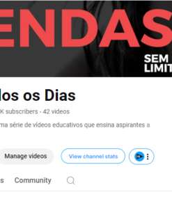 Canal Youtube de Vendas com 1230 Inscritos