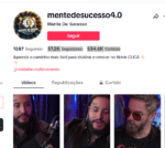 Conta Tiktok com 57.2K Seguidores 534.6K Curtidas, conta com mais de 5 anos