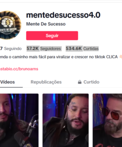 Conta Tiktok com 57.2K Seguidores 534.6K Curtidas, conta com mais de 5 anos