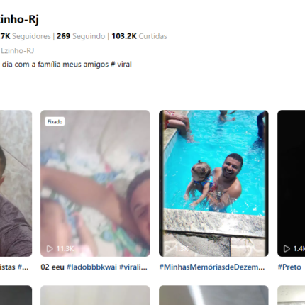 Conta Kwai 88.7K Seguidores | 269 Seguindo | 103.2K Curtidas VLog