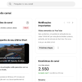 Canal castrolofc (canal de jogos) com 2500 inscritos