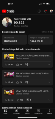 VENDO CANAL COM MAIS DE 90 MIL INSCRITOS SUPER ENGAJADO