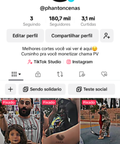 Conta tiktok 180k Monetizado
