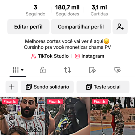 Conta tiktok 180k Monetizado