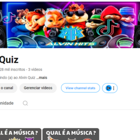 Canal VIRAL DE QUIZ 2,28 mil inscritos- MONETIZADO