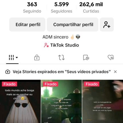 Conta Tik Tok +5k