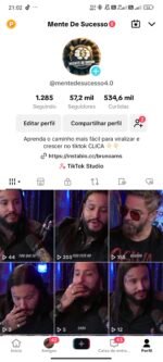 Conta Tiktok com 57.2K Seguidores 534.6K Curtidas, conta com mais de 5 anos - Imagem 2
