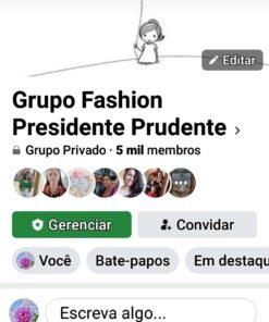 Grupo do facebook  5,1 mil membros