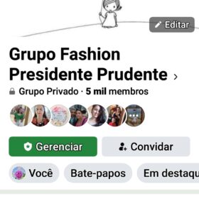 Grupo do facebook  5,1 mil membros