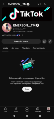 Conta YouTube 2870 Inscritos - games