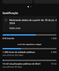 YouTube 649 Inscritos