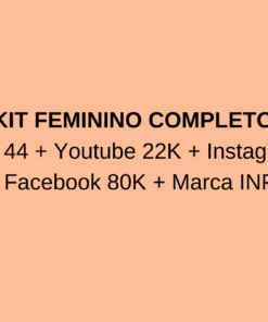 Pacote Feminino YouTube 22k + Insta 40k + Site + Marca