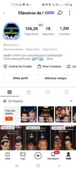 "Clássicos da Nostalgia" Tiktok - Kwai - YouTube. Total de seguidores 596k e atualizando. - Imagem 3