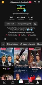"Clássicos da Nostalgia" Tiktok - Kwai - YouTube. Total de seguidores 596k e atualizando.