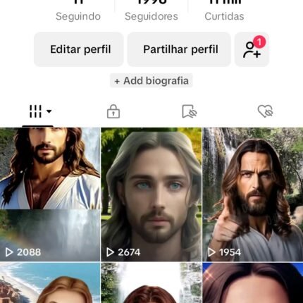 CONTA TIKTOK 1996 SEGUIDORES, DIREITO A LIVE, EXCELENTE PARA INICIANTES
