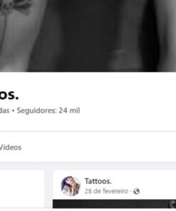 Facebook Página Tatoo Oficial com 24k de seguidores