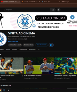 Canal do Youtube sobre Filmes e Series 2k de Inscritos