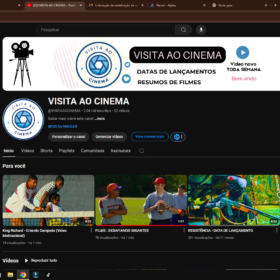 Canal do Youtube sobre Filmes e Series 2k de Inscritos