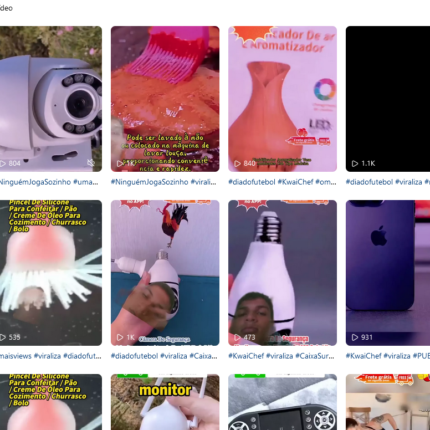 Conta Kwai com 1500 seguidores não monetizado - Achadinhos Produtos