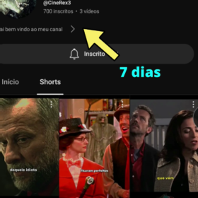 Canal youtube já fez 700 inscritos com menos de três vídeos
