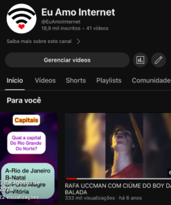 Canal de 19k não monetizado