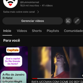 Canal de 19k não monetizado