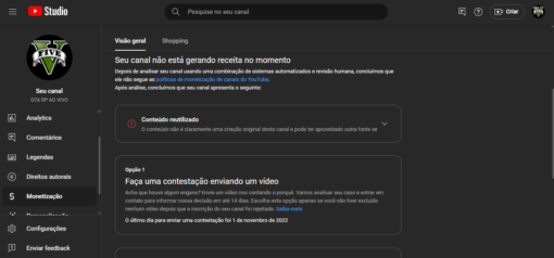 Canal Youtube de 3,25 Mil Inscritos. Era canal de cortes de GTA RP - - Imagem 3