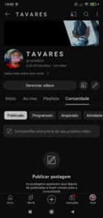 Canal do YouTube com 6350 Inscritos - Imagem 2