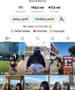 Tiktok com 140 mil seguidores