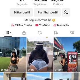 Tiktok com 140 mil seguidores