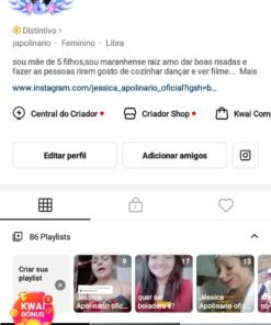 Conta Kwai com 124 mil Seguidores