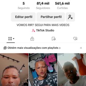 Conta tik tok monetizado 81.4K Seguidores 561.7K Curtidas