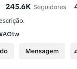 Perfil no Tik Tok Monetizado +240k de seguidores