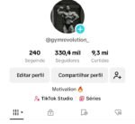 Conta Monetizada Tiktok com 330 Mil Seguidores