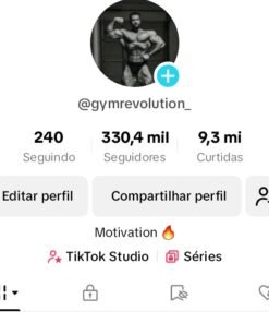Conta Monetizada Tiktok com 330 Mil Seguidores